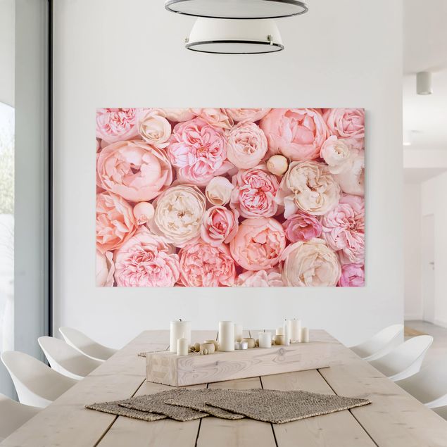 Telas decorativas rosas Roses Rosé Coral Shabby