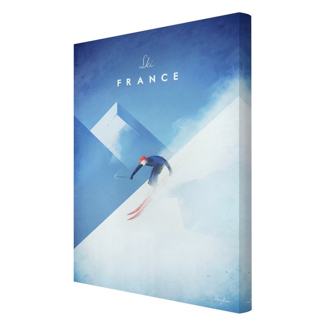 Quadros cidades Travel Poster - Ski In France