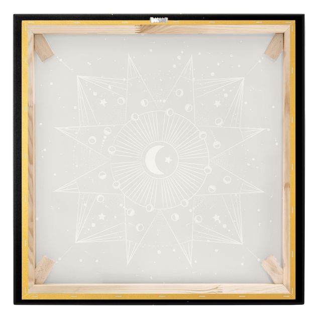Telas decorativas Astrology Moon Magic Black