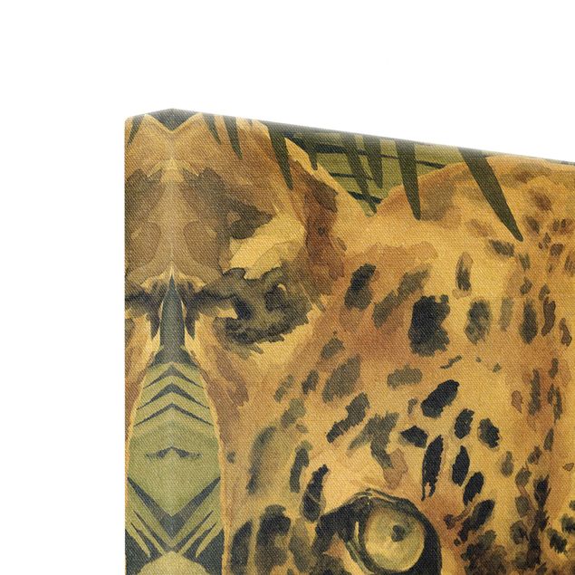 telas decorativas para paredes Leopard In The Jungle