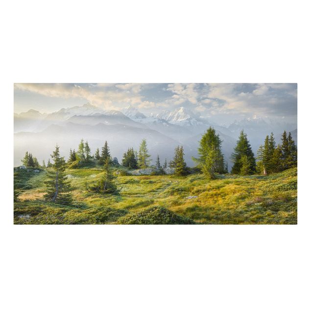 Telas decorativas paisagens Émosson Wallis Switzerland