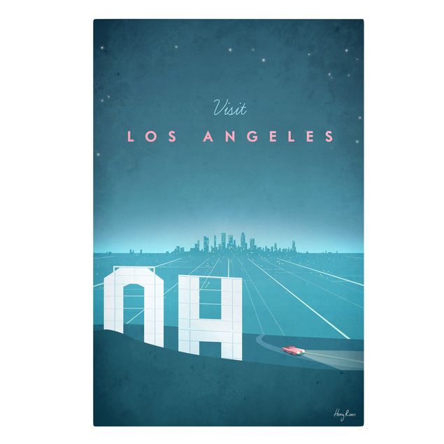 quadro azul Travel Poster - Los Angeles