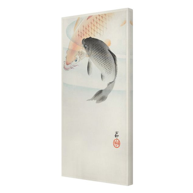 Quadros retro Vintage Illustration Asian Fish L