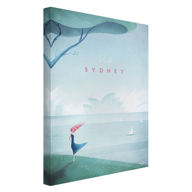 Telas decorativas mar Travel Poster - Sidney
