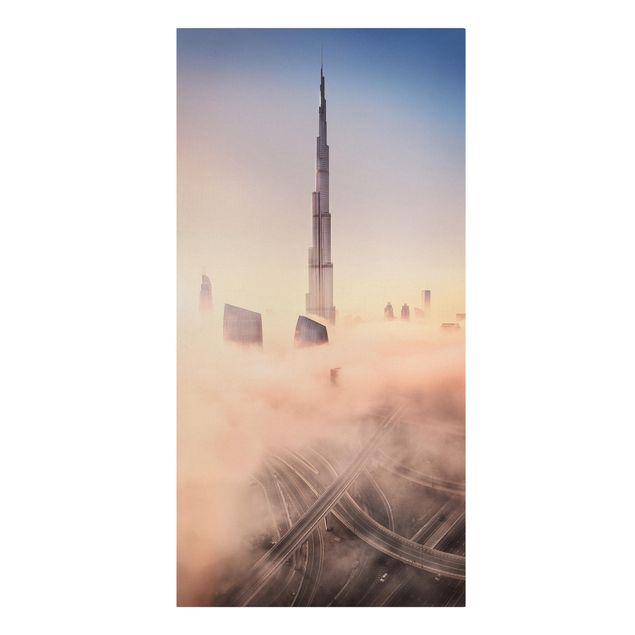 Telas decorativas cidades e paisagens urbanas Heavenly Dubai Skyline