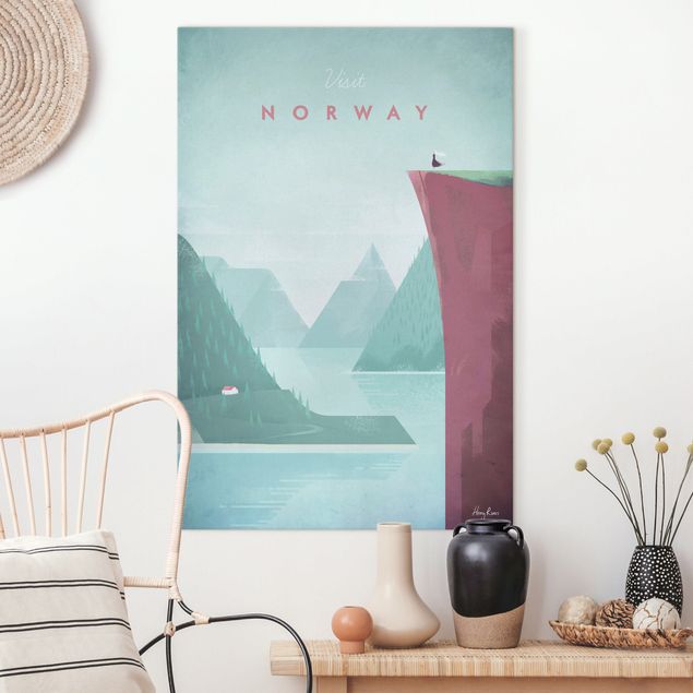 decoraçao para parede de cozinha Travel Poster - Norway