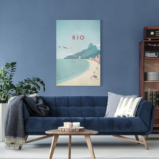 Quadros praia Travel Poster - Rio De Janeiro