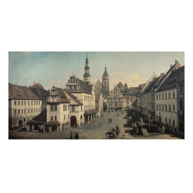 Quadros por movimento artístico Bernardo Bellotto - The Market Square In Pirna