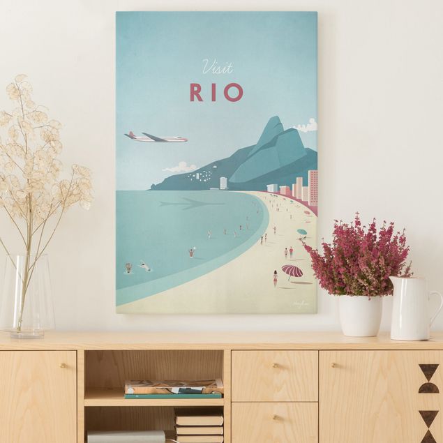 decoraçao para parede de cozinha Travel Poster - Rio De Janeiro