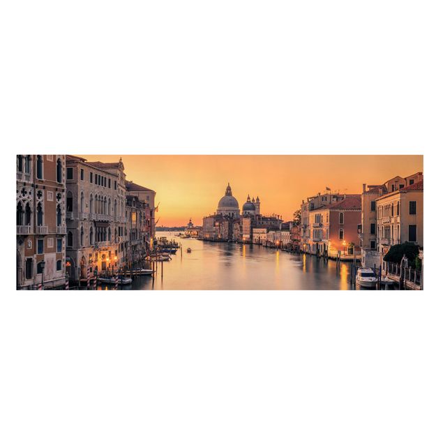Telas decorativas cidades e paisagens urbanas Golden Venice