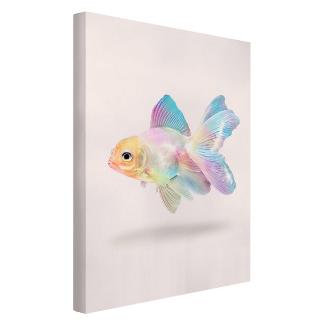 Telas decorativas réplicas de quadros famosos Fish In Pastel