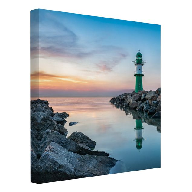 quadro com paisagens Sunset at the Lighthouse