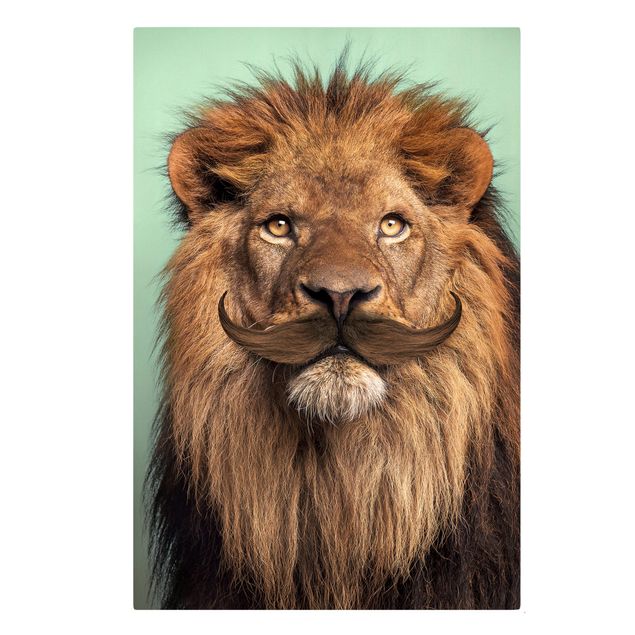 Telas decorativas réplicas de quadros famosos Lion With Beard