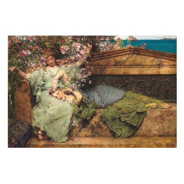 Quadros florais Sir Lawrence Alma-Tadema - The Rose Garden