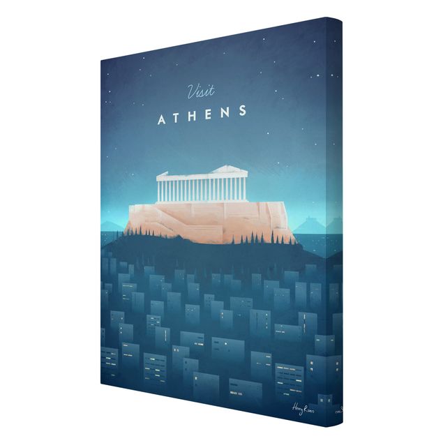 Quadros de Henry Rivers Travel Poster - Athens
