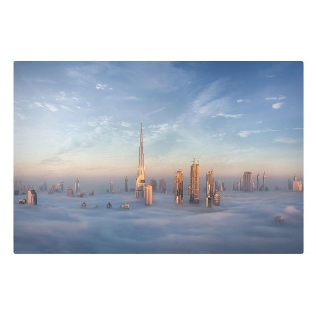 Telas decorativas cidades e paisagens urbanas Dubai Above The Clouds