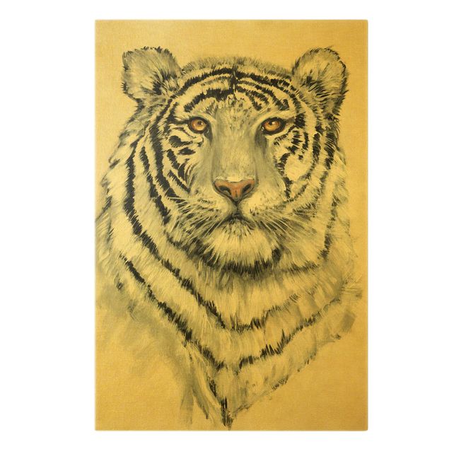 Quadros modernos Portrait White Tiger I
