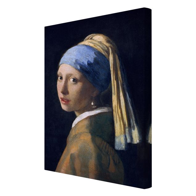 quadro em tons de azul Jan Vermeer Van Delft - Girl With A Pearl Earring