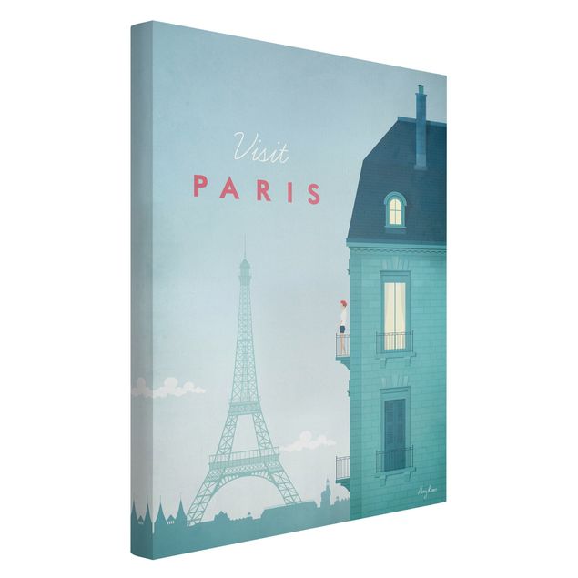Telas decorativas cidades e paisagens urbanas Travel Poster - Paris