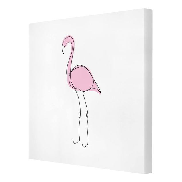 quadro animal Flamingo Line Art