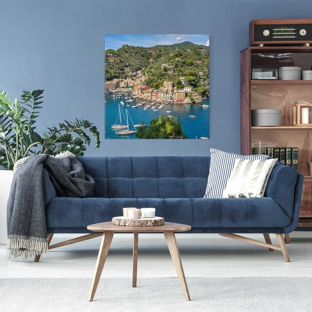 Telas decorativas Itália Portofino Harbour