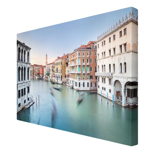 quadro azul Grand Canal View From The Rialto Bridge Venice