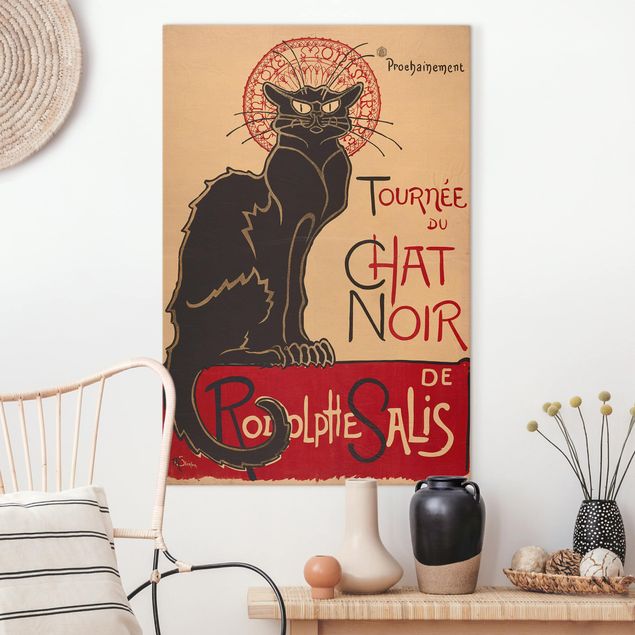 decoraçao para parede de cozinha Théophile Steinlen - The Black Cat