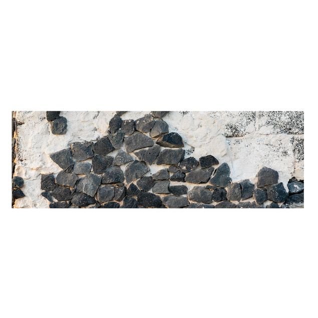 Quadros modernos Wall With Black Stones