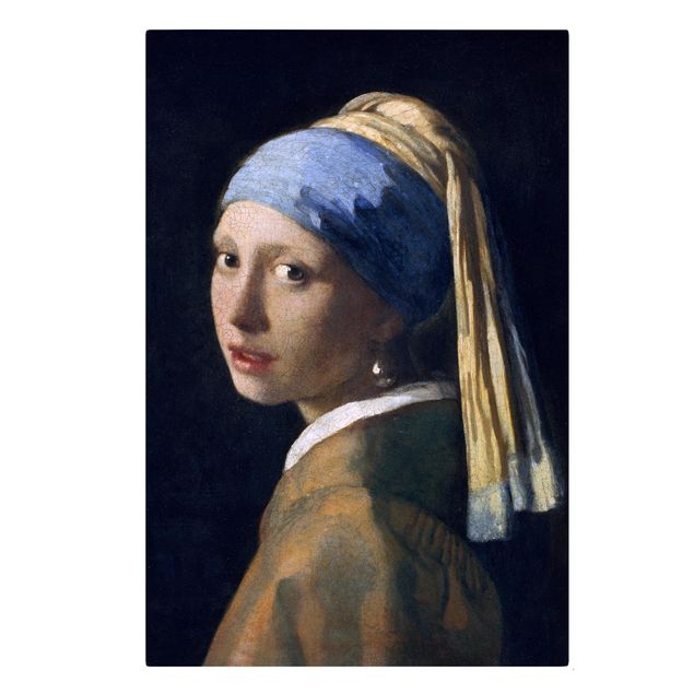 Quadros retratos Jan Vermeer Van Delft - Girl With A Pearl Earring