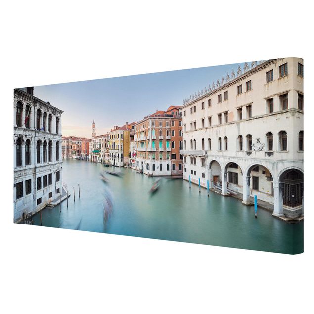 quadro azul Grand Canal View From The Rialto Bridge Venice