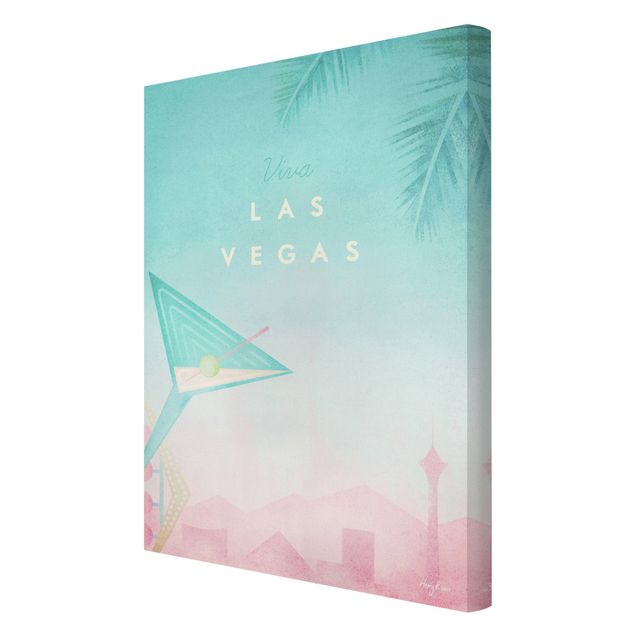 Quadros de Henry Rivers Travel Poster - Viva Las Vegas