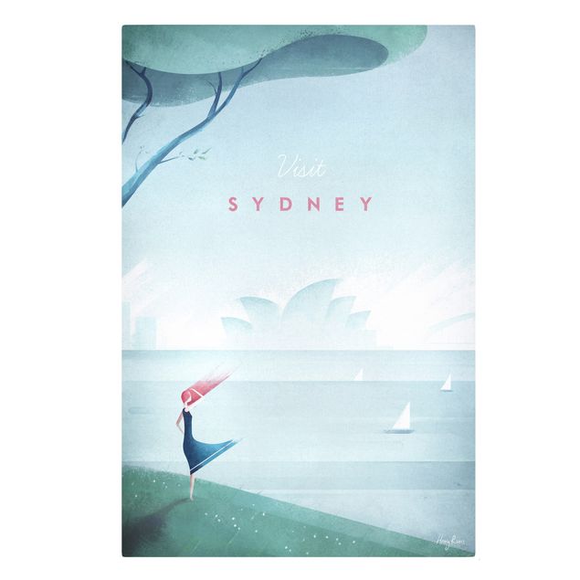 Quadros paisagens Travel Poster - Sidney