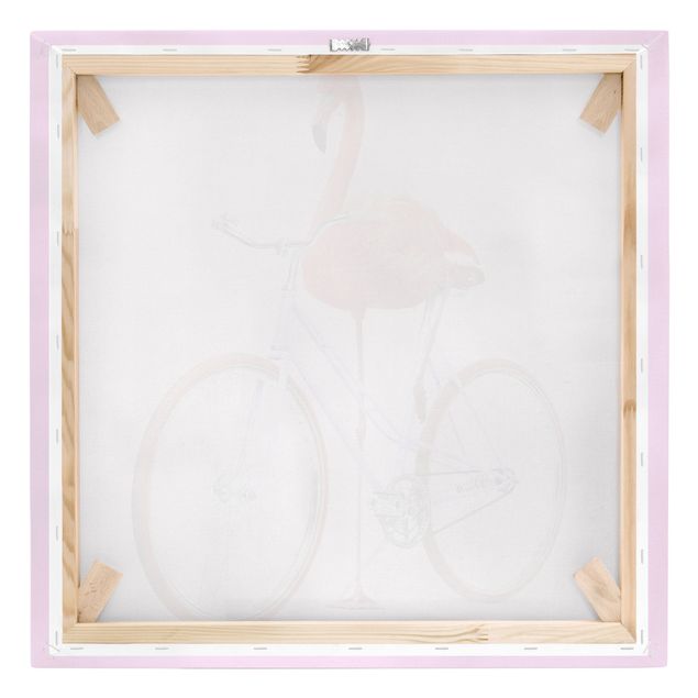 Quadros de Jonas Loose Flamingo With Bicycle