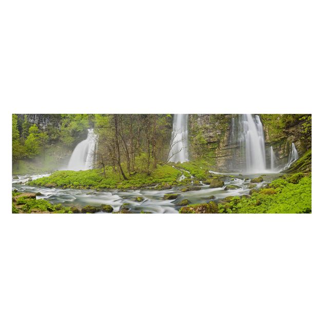 Quadros natureza Waterfalls Cascade De Flumen