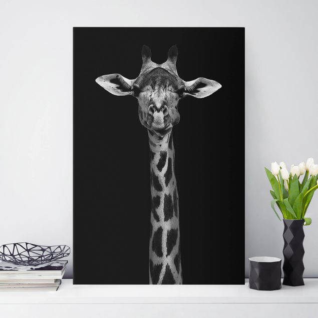 decoraçoes cozinha Dark Giraffe Portrait