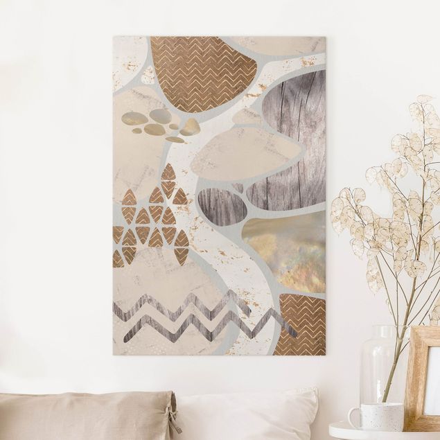 decoraçoes cozinha Abstract Quarry Pastel Pattern
