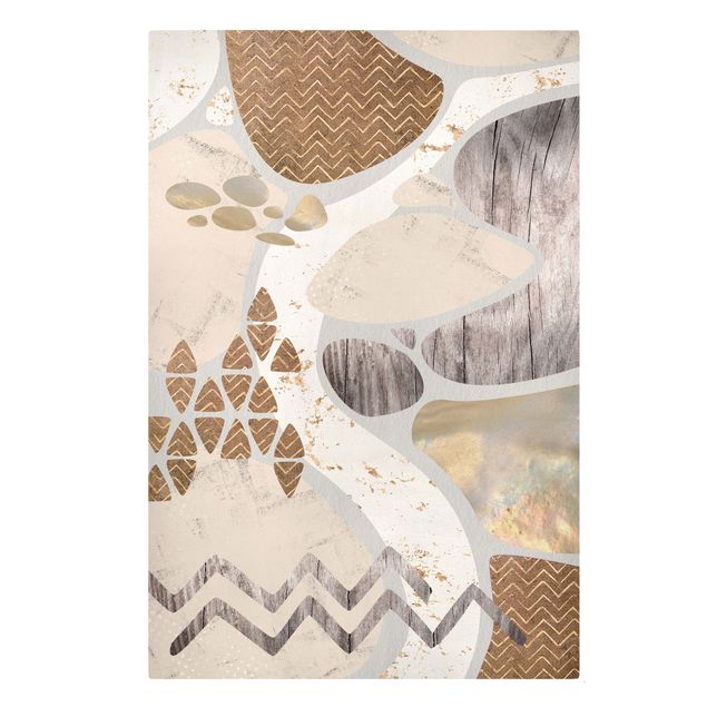 Telas decorativas padrões Abstract Quarry Pastel Pattern
