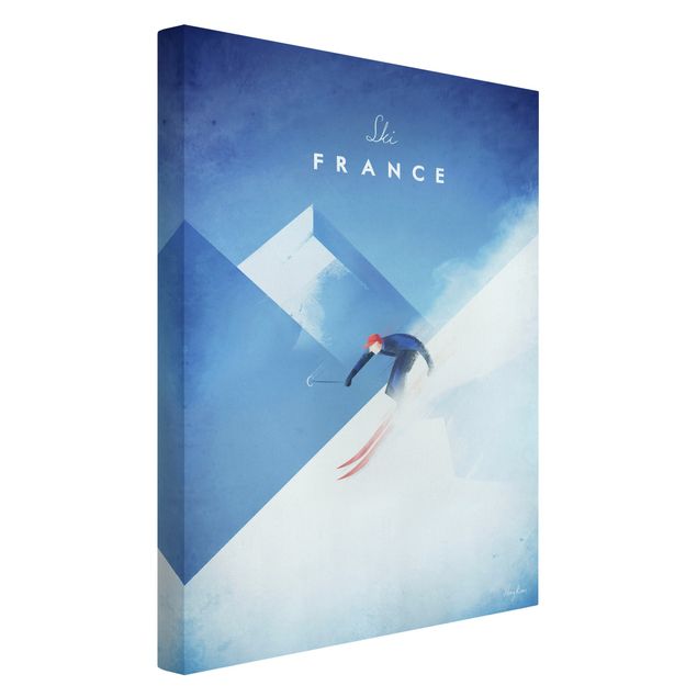 quadros de paisagens Travel Poster - Ski In France