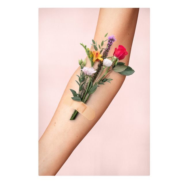 quadro com flores Arm With Flowers