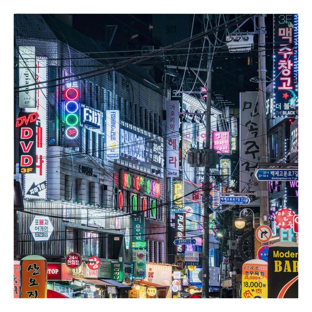Quadros cidades Nightlife Of Seoul