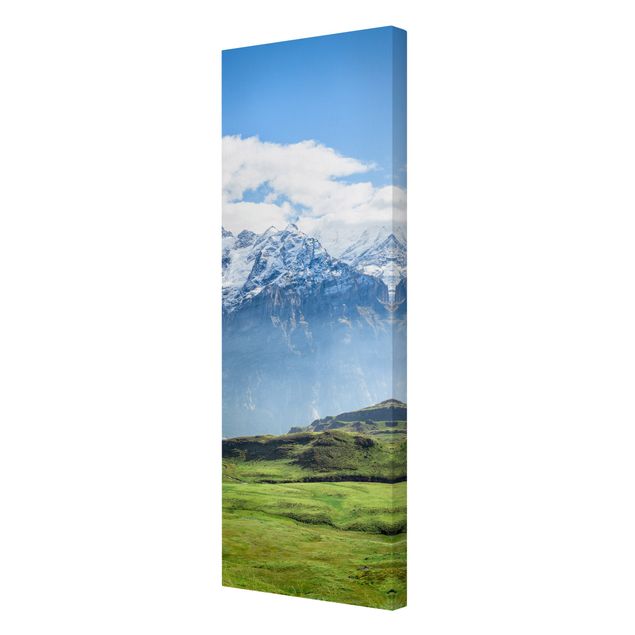 Telas decorativas paisagens Swiss Alpine Panorama