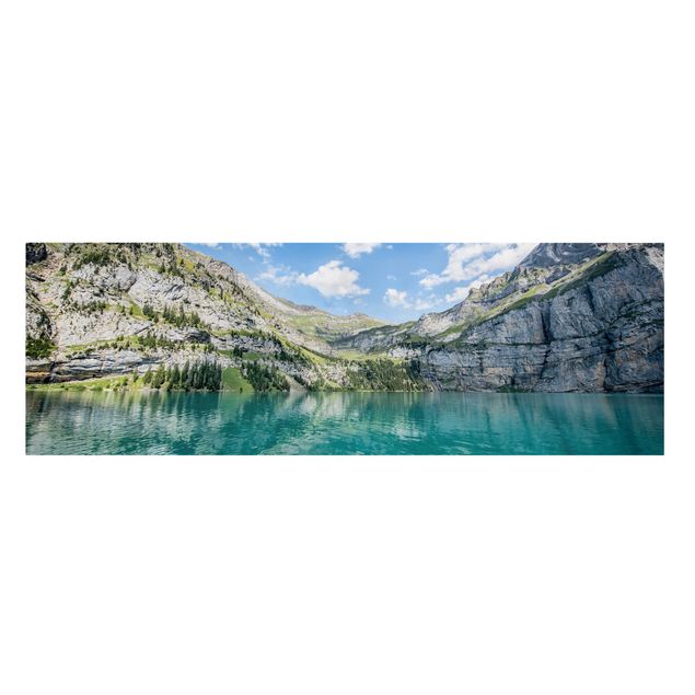 quadro com paisagens Divine Mountain Lake