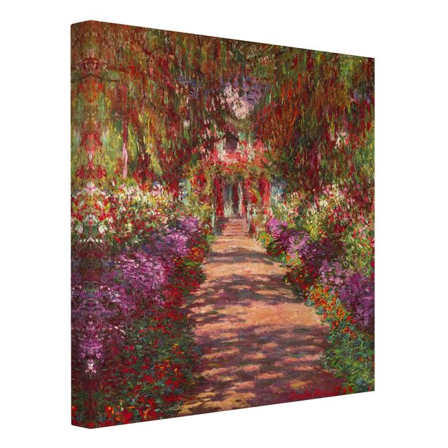 quadro de árvore Claude Monet - Pathway In Monet's Garden At Giverny