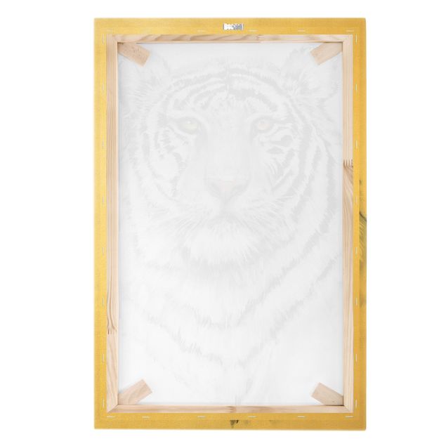 Telas decorativas Portrait White Tiger I