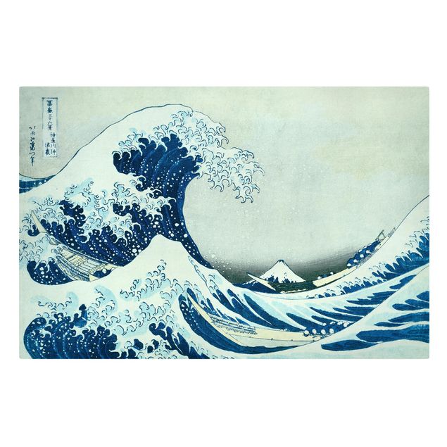 Quadros mar Katsushika Hokusai - The Great Wave At Kanagawa