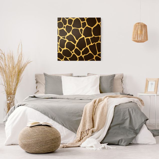 Telas decorativas padrões Giraffe Print
