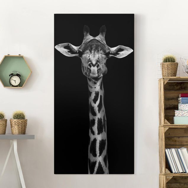 decoraçoes cozinha Dark Giraffe Portrait