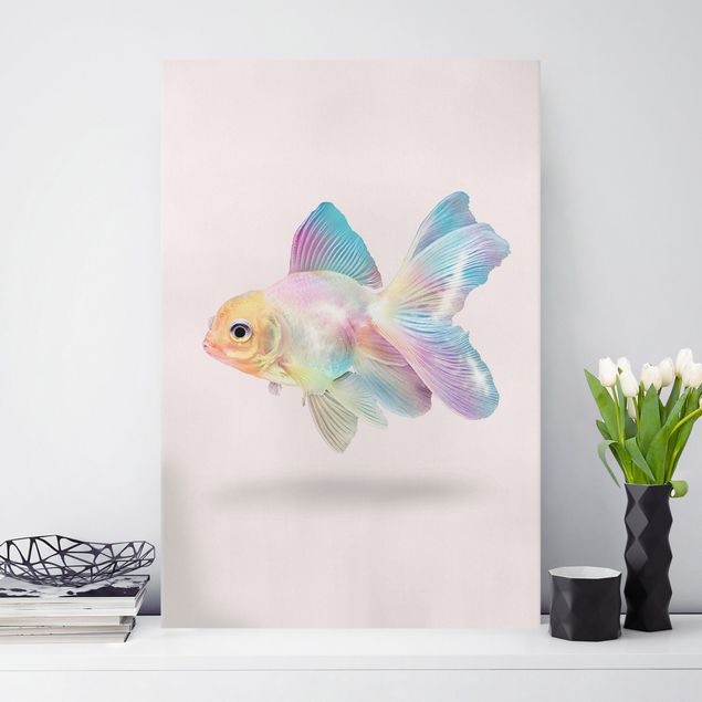 Telas decorativas peixes Fish In Pastel