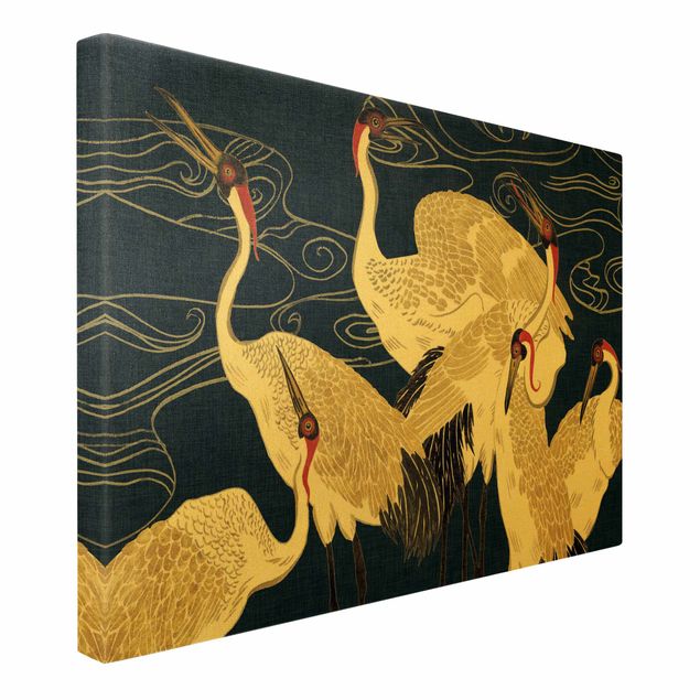 Quadros decorativos Crane With Golden Feathers II