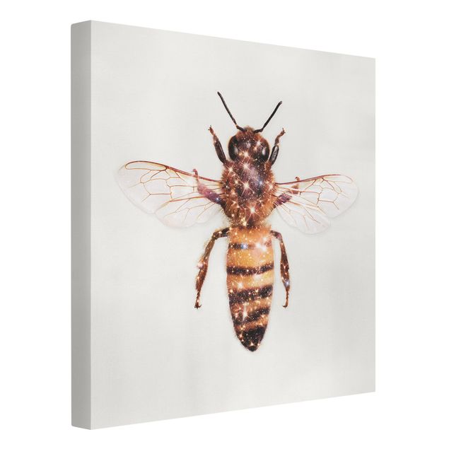 Telas decorativas animais Bee With Glitter